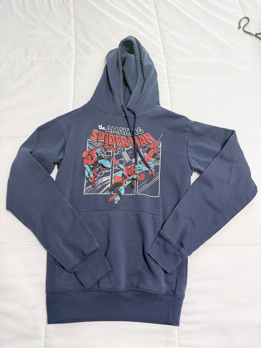 Marvel Spider-Man Panel Graphic Hoodie - Navy